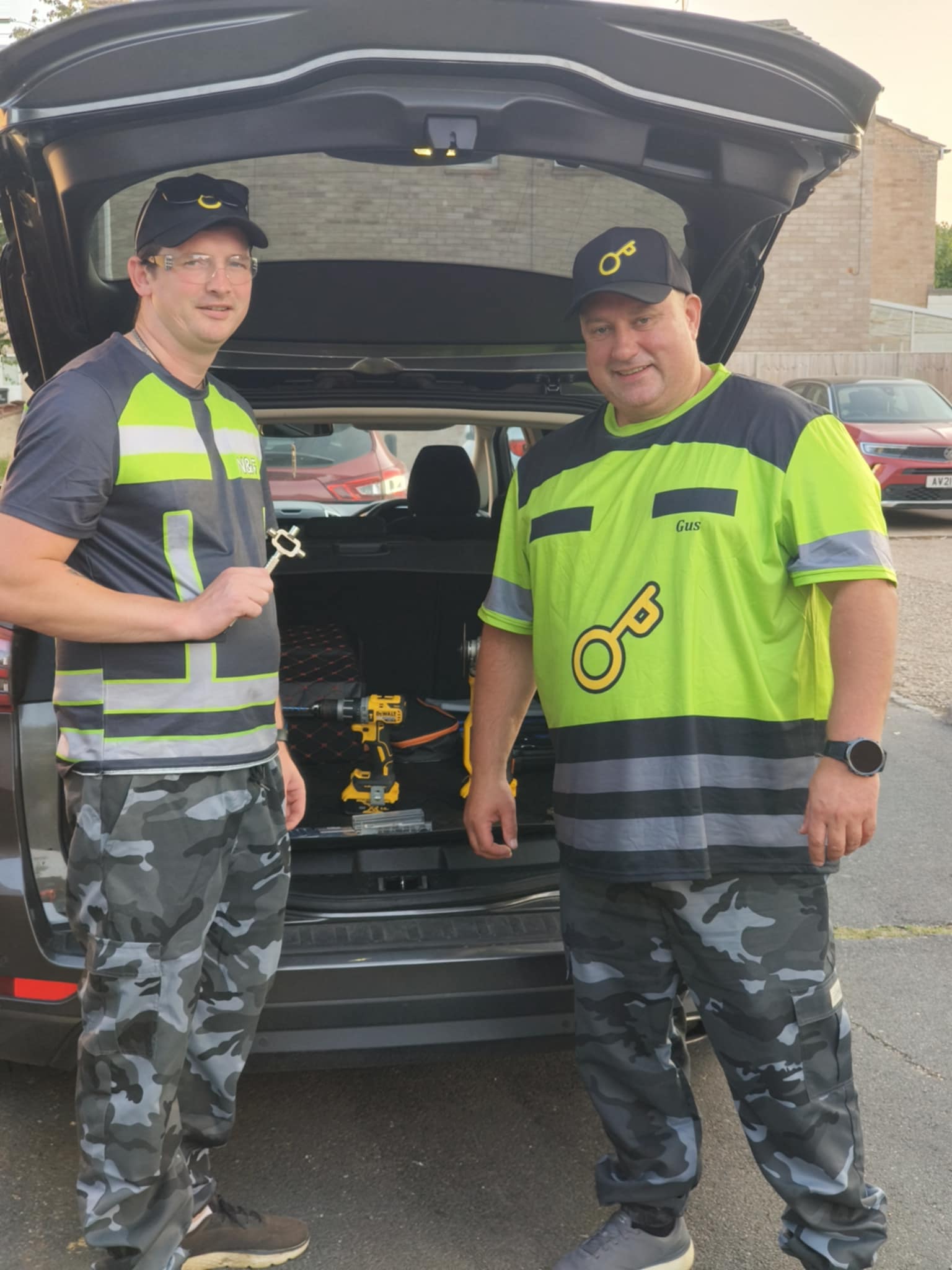 Professional locksmith team